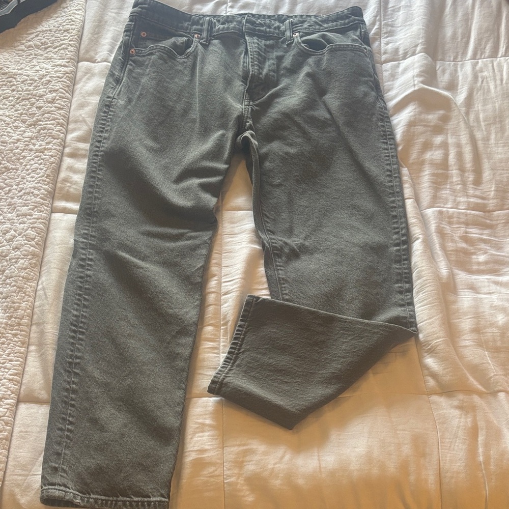 AE Easyflex+  Slim Straight Jeans - Stone Gray